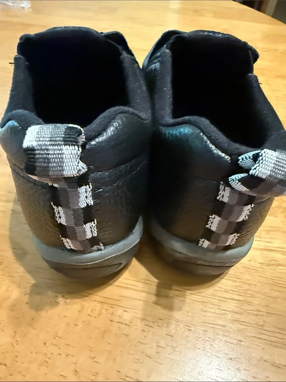 Merrell Black Pebbled Leather Kids Slip-On Loafers